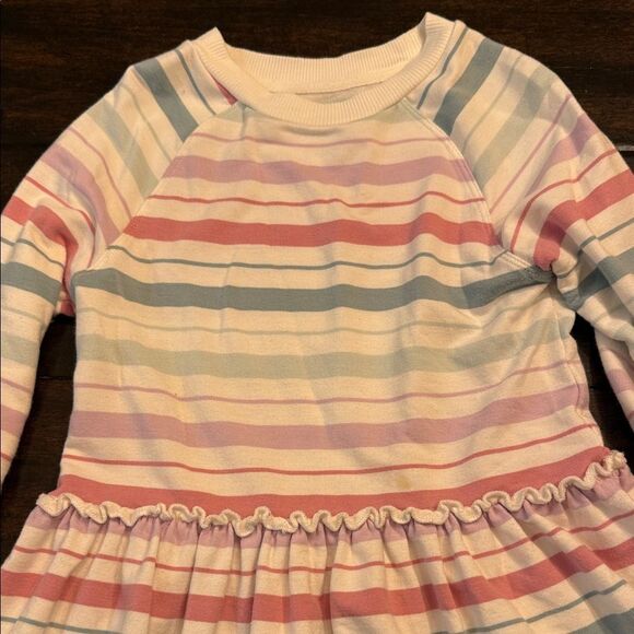 Little Sleepies Pastel Striped and Solid Pink Dresses - Picture 3 of 7